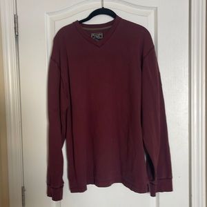 Vintage mens Abercrombie v neck long sleeve size XL